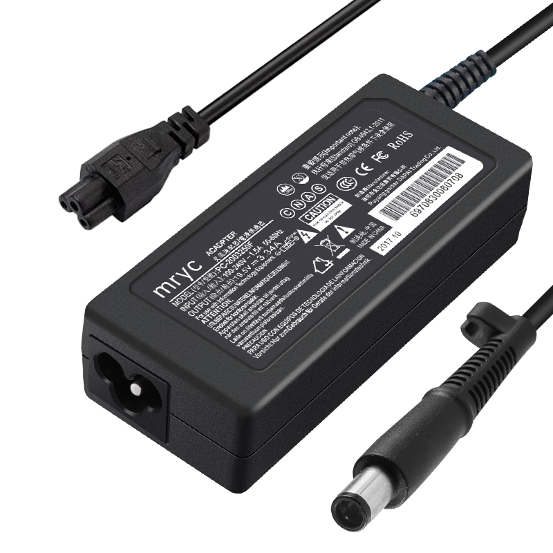 米瑞思（mryc）戴爾筆記本充電器19.5V3.34A 65W適用Dell InspironN5010 1420電腦電源適配器線(xiàn)7.4mm大口帶針