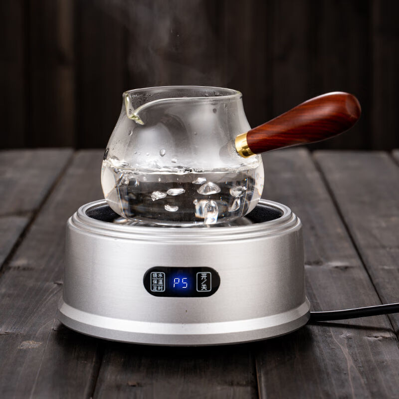 旭豹特厚木把玻璃公道杯茶漏一体茶器功道分茶杯茶海茶壶加厚耐热侧把 特厚-360ML木把泡茶壶