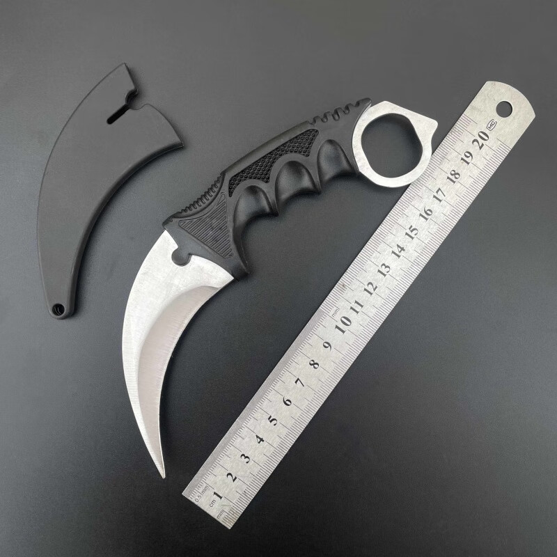 csgo爪子刀战狼鹰爪刀户外防身随身弯刀多功能野外便捷刀瑞士军刀 白