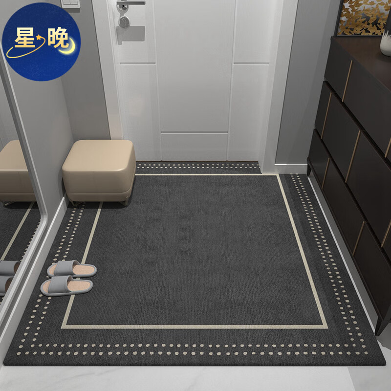 进门口蹭灰地垫玄关过道全铺防滑毯子耐脏耐磨脚垫可裁剪定制 简单点