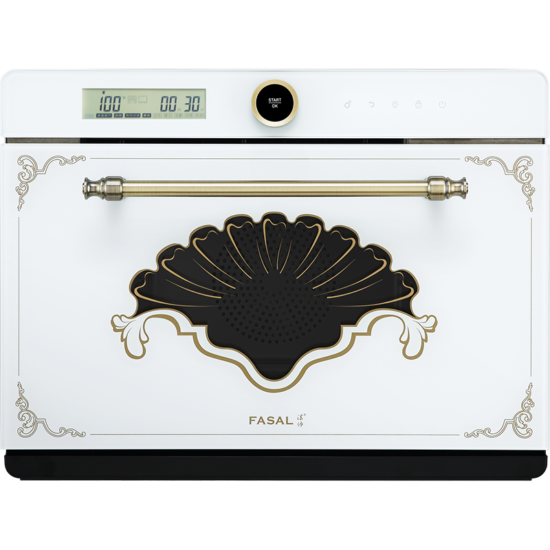 法帅（FASAL） FASAL（法帅）电蒸汽烤箱台嵌两用多功能独立控温智能二合一体机32L白色公主款 Sissi白色升级款