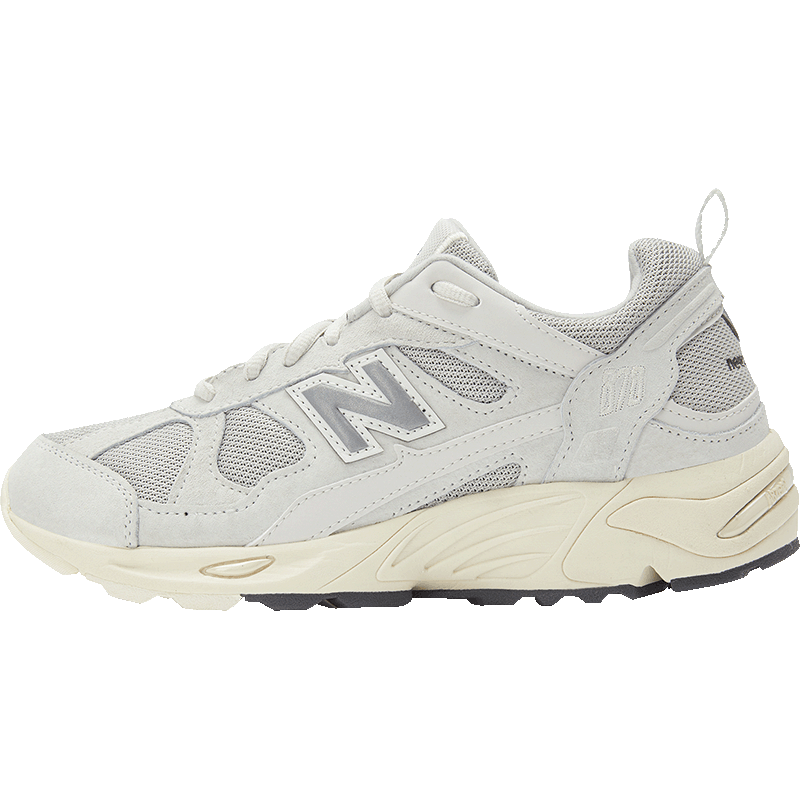 NEW BALANCE  NB878官方老爹鞋男鞋女鞋复古舒适百搭轻便低帮休闲运动鞋 浅水泥色 CM878MA1 42 (脚长26.5cm)