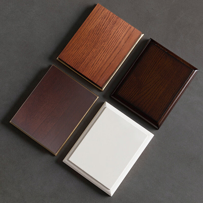 青发 色板 环保水性漆全实木美式橡木/黄杨木小样三色专拍链接 胡桃色