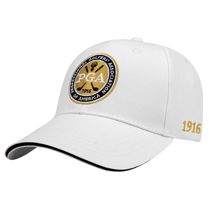 99新pga高尔夫帽子男高尔夫男帽防户外晒帽透气速干比赛运动球帽 白色