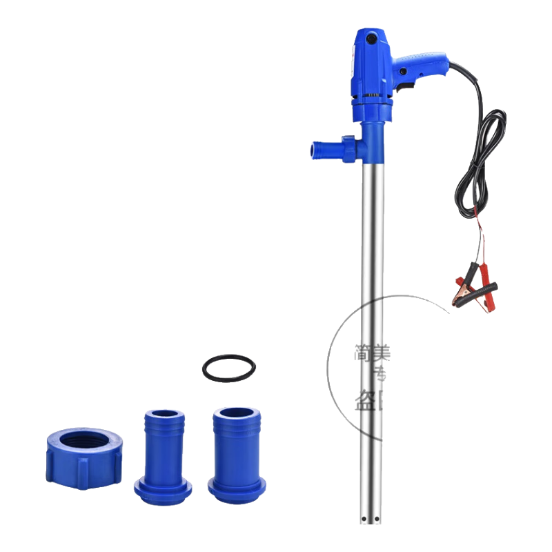 灼濛 手提式電動抽油泵12V24V220V自吸泵柴油泵抽油器加油機油液壓油 1080W柴油泵12V