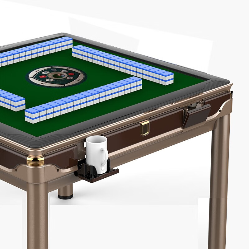 四口机 家用电动麻将桌手机充电水标架烟杠 大桌面48号麻将144张-定制