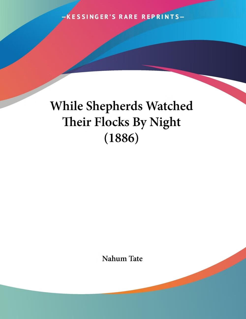 预售 按需印刷while shepherds watched their flocks by night (1886