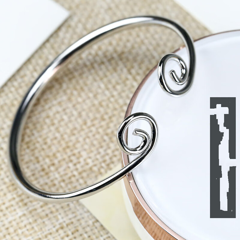 紧箍咒男女学生情侣悟空个性百搭手环小众设计 光面紧箍咒手镯银色