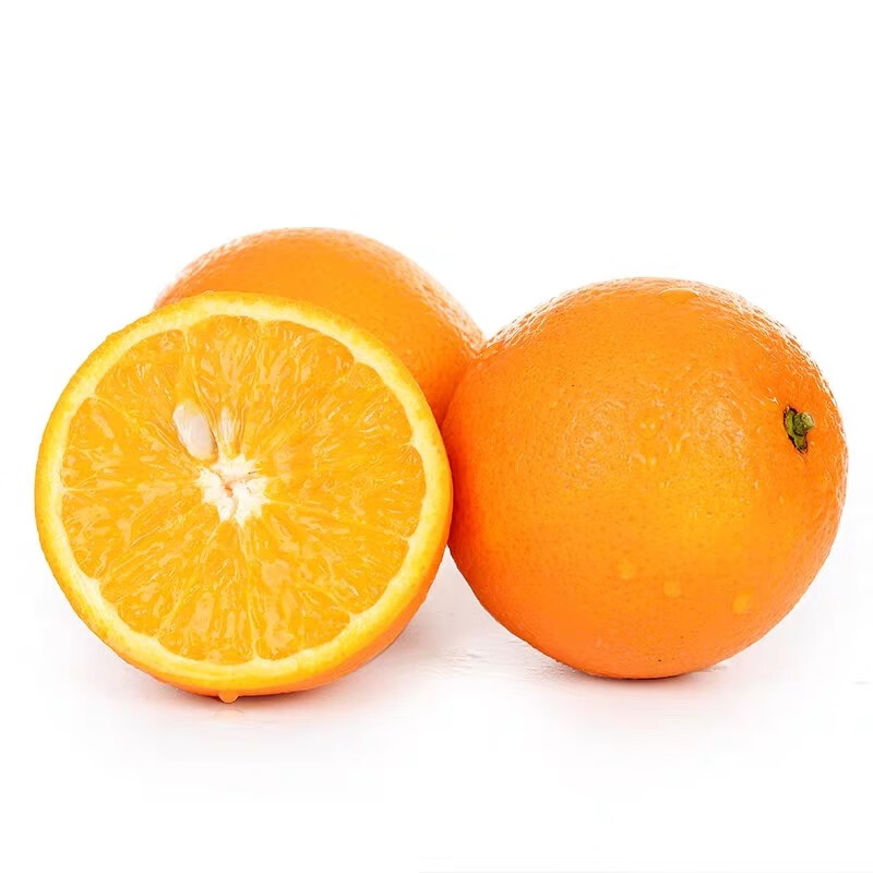 果迎鲜橙子 新鲜水果 脐橙 秭归橙 脐橙 湖北伦晚橙 夏橙整箱5斤60-65mm整箱