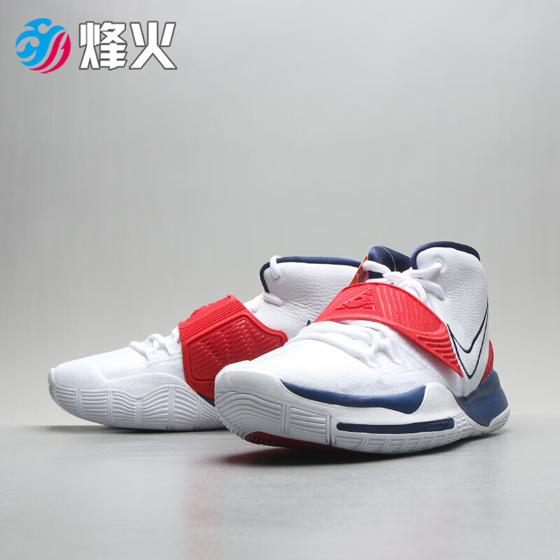烽火体育 nike kyrie 6 欧文6 耐克 黑蓝红 镭射男子实战篮球鞋 bq