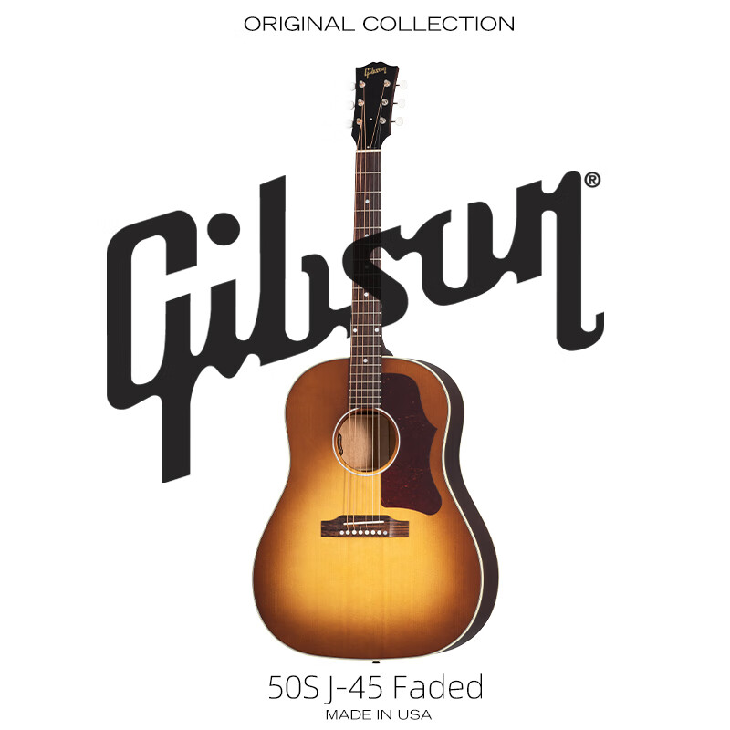 Gibson吉普森民谣吉他50s J-45 Faded(哑光) FVS 秋日渐变色 50s J-45 (哑光) FVS 秋日渐变