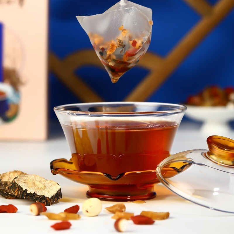 北京同仁堂人参九宝茶 五宝茶 人参黄精玛咖养生茶男人茶非熬夜补阳