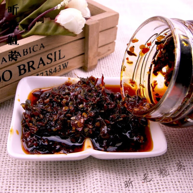 维霆花椒芽菜酱3瓶陕西韩城特产夹馍拌面拌饭酱辣椒酱200克 花椒芽菜3