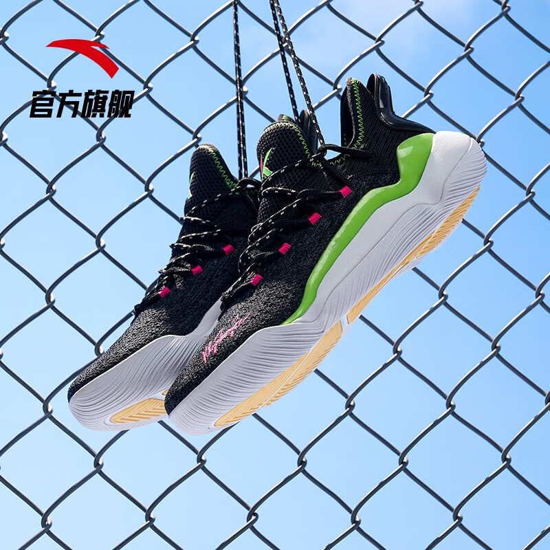 安踏篮球鞋男kt5轻骑兵5代秋季新品汤普森透气实战低帮球鞋休闲运动鞋