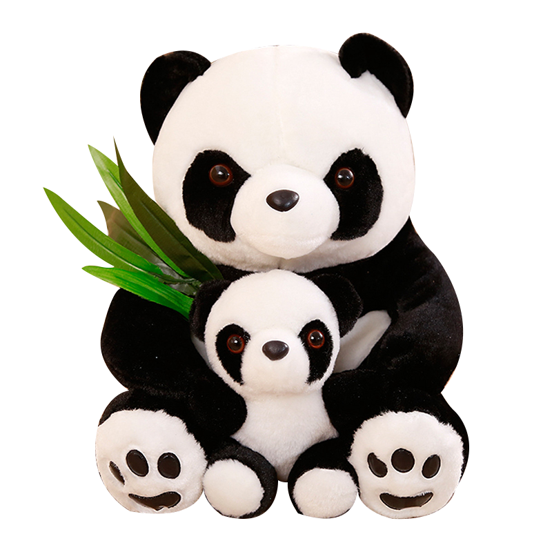 熊猫熊 大熊猫毛绒玩具女孩熊猫玩偶公仔抱抱熊娃娃30cm