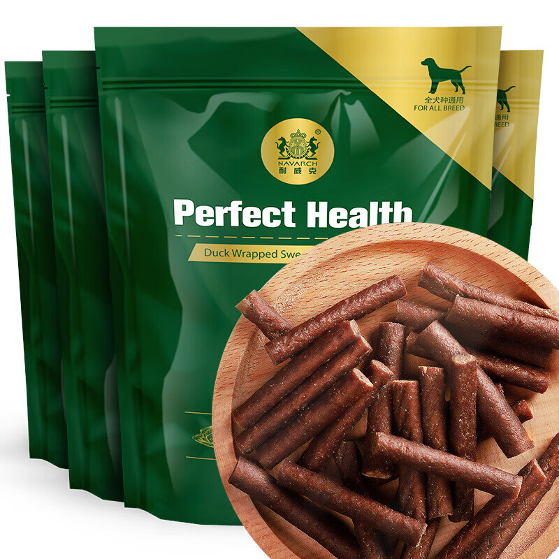 耐威克狗零食 浓香牛肉段400g 成犬幼犬通用宠物零食 狗狗牛肉棒零食