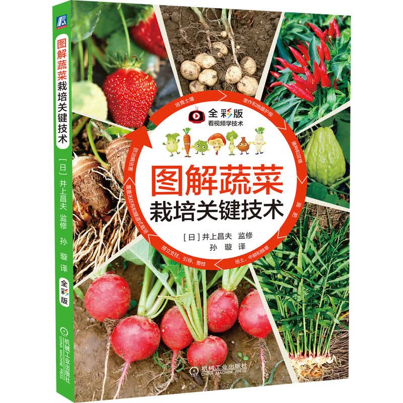 图解蔬菜栽培关键技术全彩版 井上昌夫 蔬菜 栽培 棚室 培育土壤 施肥 病虫害 防治 图解 图说