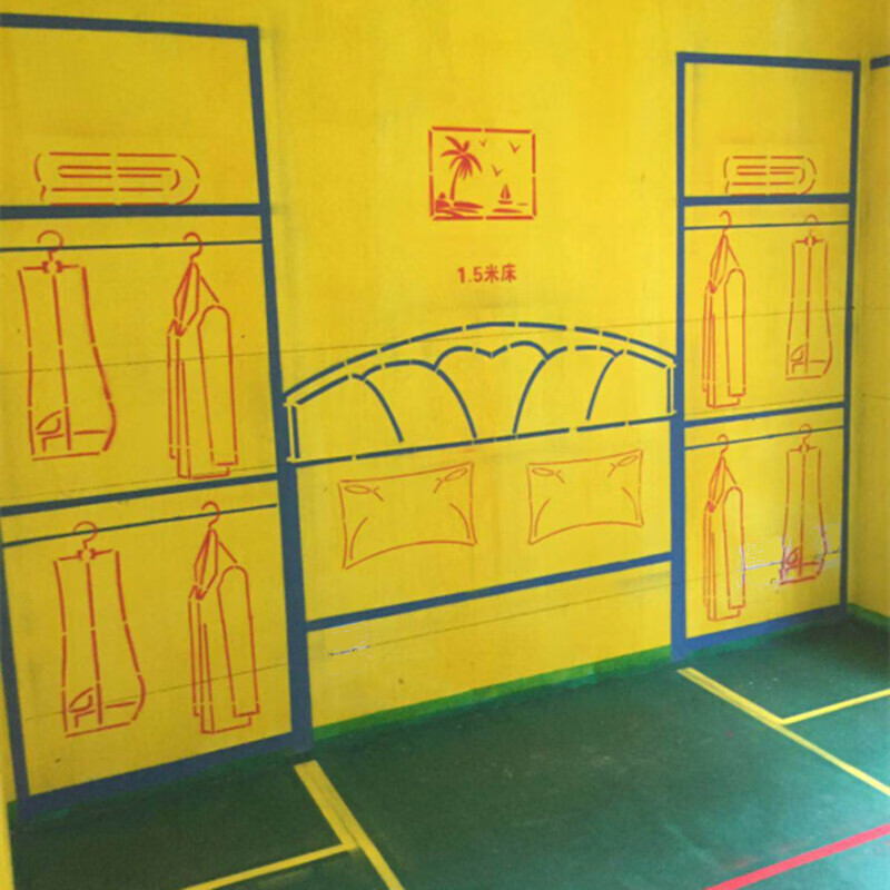 柯朝工匠 装修现场放样模板 全套3d家装全景放样模板家具喷绘模板实景