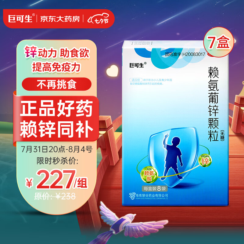巨可生家族儿科专科用药商品的历史价格和销量趋势分析