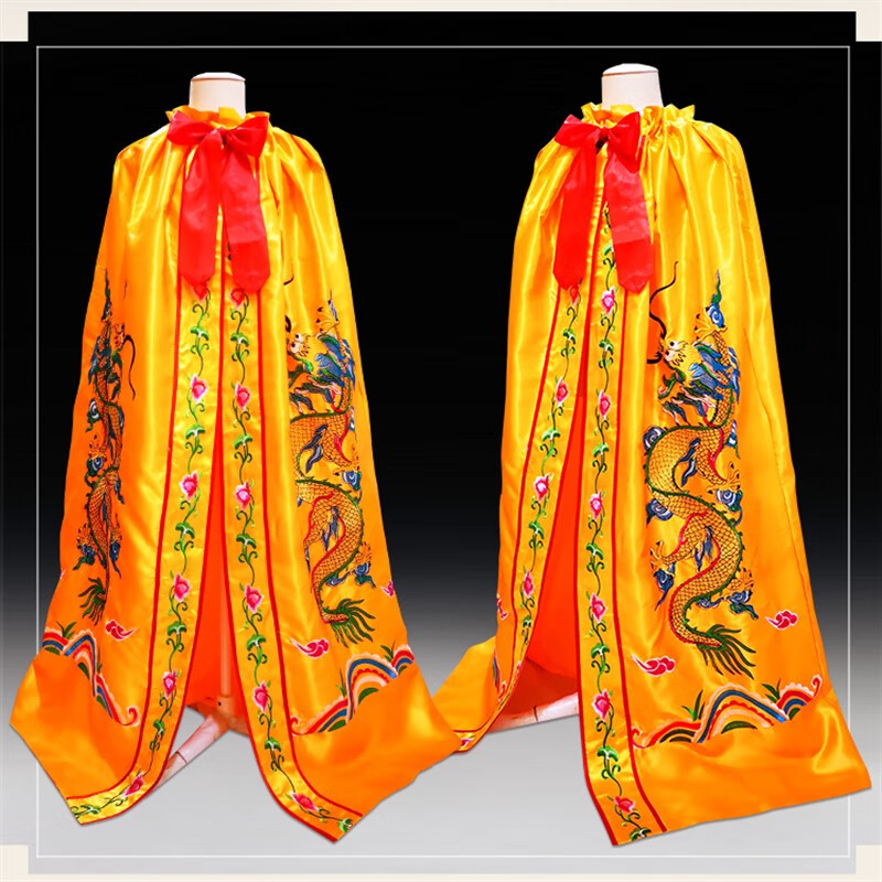 刺绣双龙佛像披风菩萨披袍佛衣神像神仙衣许愿还愿龙袍地藏王定做