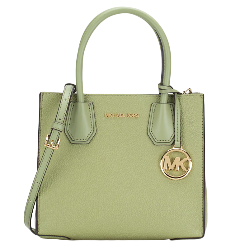 MICHAEL KORS 迈克·科尔斯 Mercer系列中号风琴包单肩托特包浅绿35S1GM9M2L LIGHTSAGE