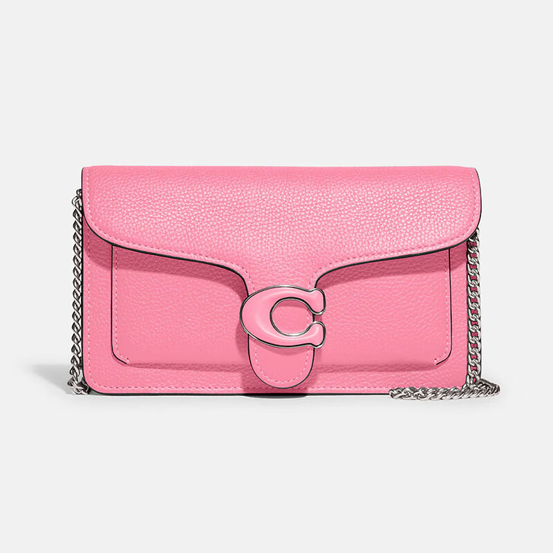 chain 经典标志手拿包 女士时尚轻奢链条包 单肩斜挎包礼物 粉色