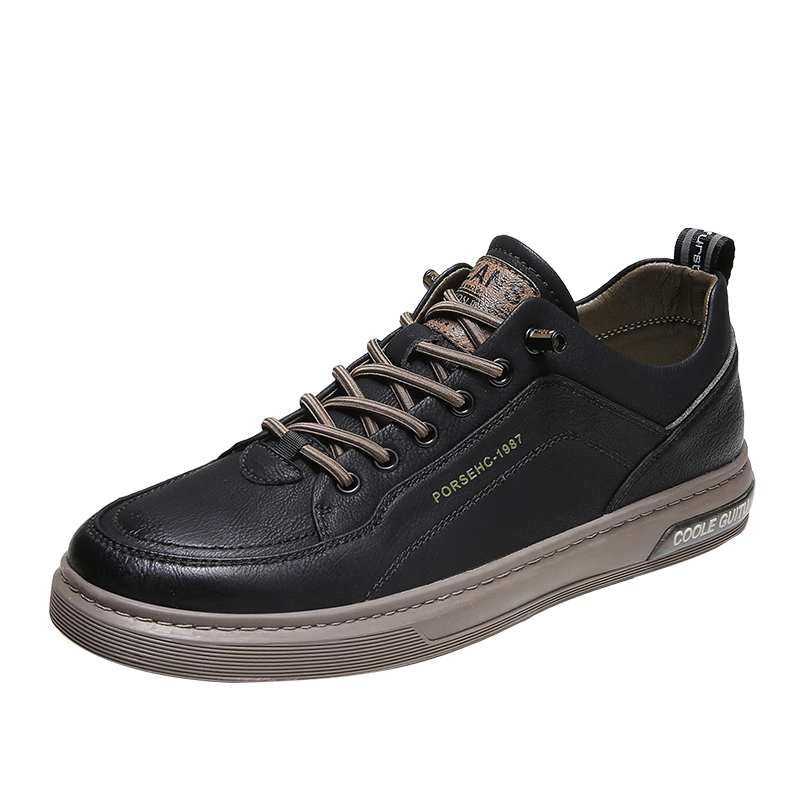 卡帝乐鳄鱼cartelo鞋子男鞋春季2024潮流休闲鞋男英伦皮鞋男士软底板