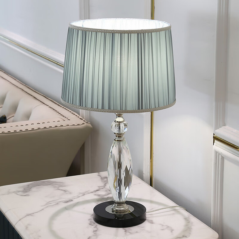 kedoety床头柜台灯卧室2020新款简约现代时尚水晶床头灯温馨可调光