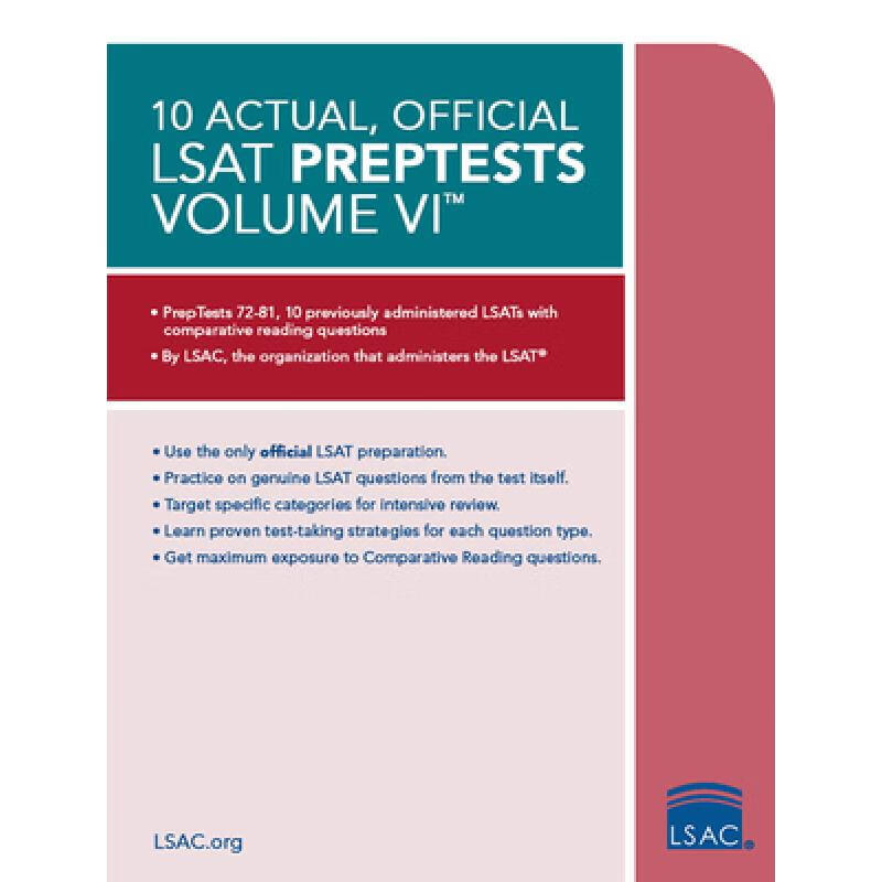 10 Actual, Official LSAT Preptests Volume VI...