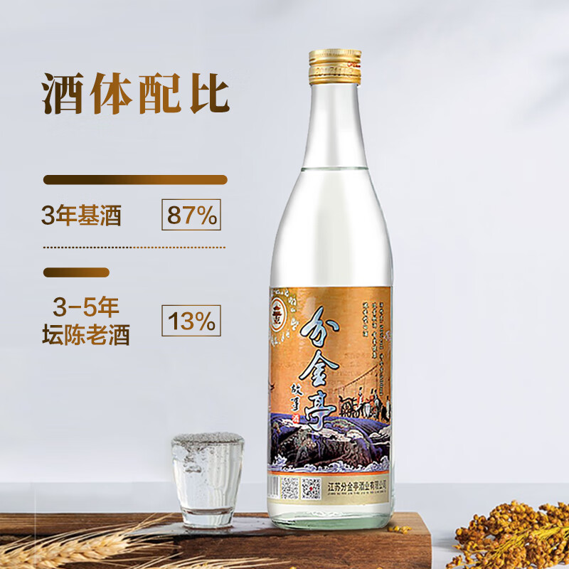 分金亭-故事 浓香型50°高度白酒 纯粮酿造 500ML*12瓶 整箱 自饮口粮酒 50%vol 500mL 12瓶 分金亭-故事