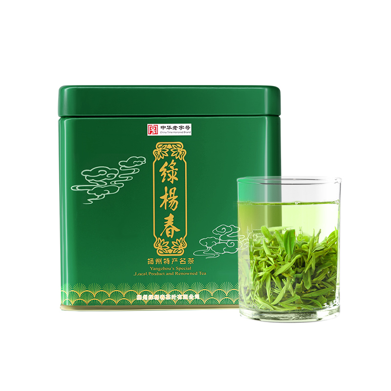 绿杨村2023新茶390扬州特产绿茶雨前嫩芽春茶浓香耐泡型 绿杨春特级