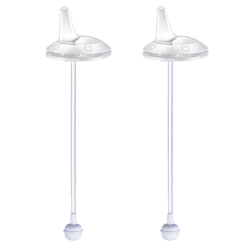 优爱心用于呗亲奶瓶配件二代吸管三代奶瓶通用配件手柄吸嘴鸭嘴 宽口径鸭嘴2套