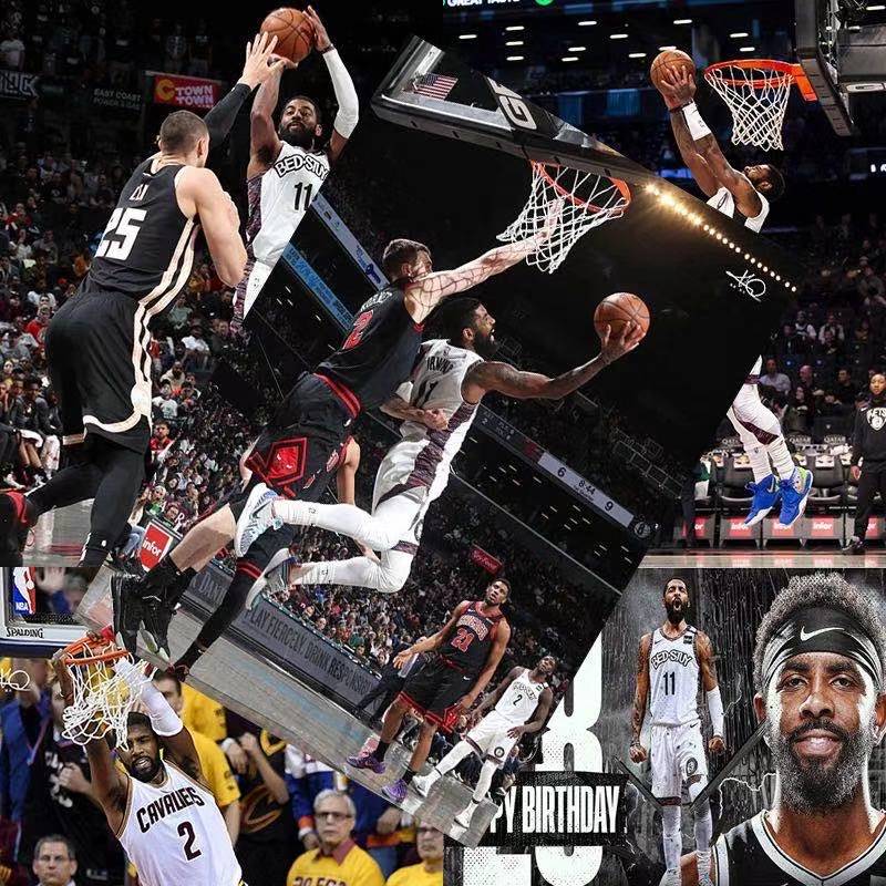 欧文海报nba篮球明星寝室柜子贴纸高清宿舍床壁墙纸装饰 欧文海报随机
