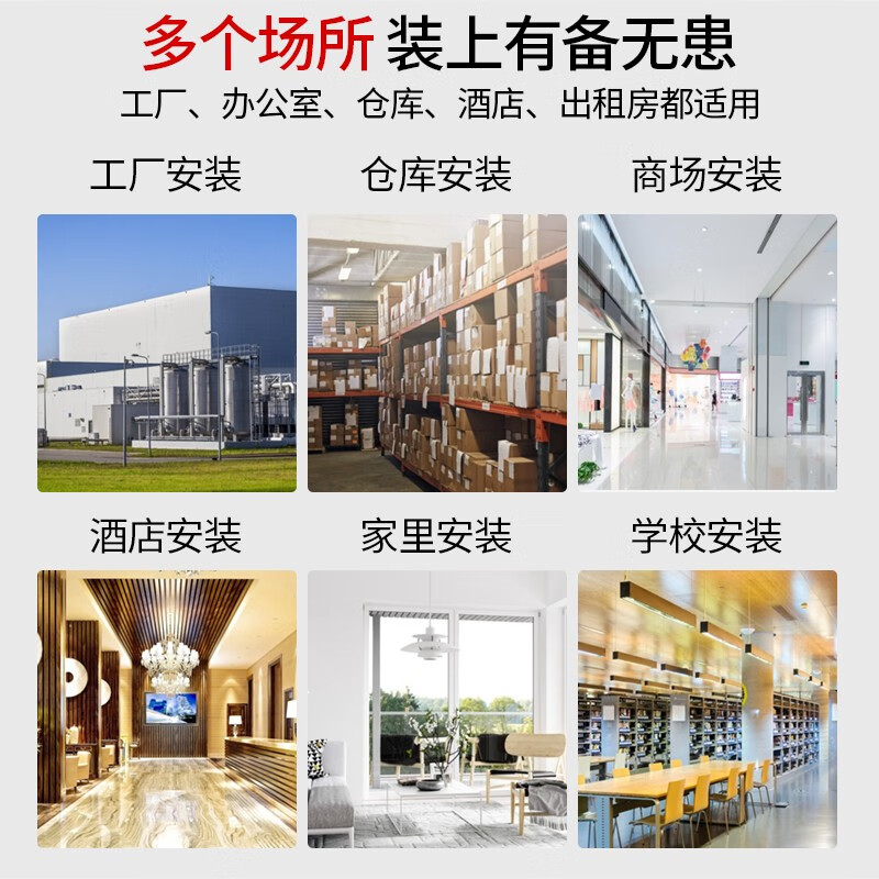 立可安烟雾报警器家用烟感器消防专用3C认证商用火灾感应探测烟感报警器 112待机10年锂电池烟感报警器