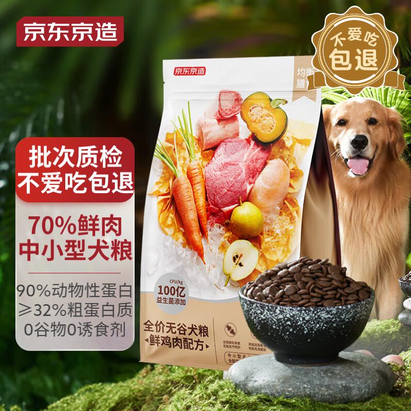 网友说实话说京东京造鲜肉无谷中小型犬全价犬粮10kg狗粮怎么样好不好？分享一周感受分享