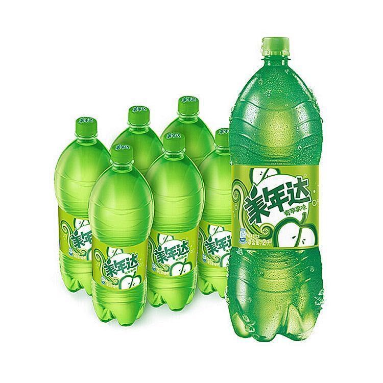 25l*12/2l*6大瓶整箱装大雪碧/百事可乐汽水碳酸饮料38 美年达苹果味