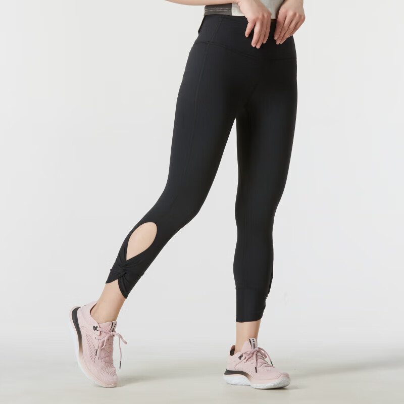 安德玛（Under Armour）运动紧身裤女 跑步健身训练舒适透气休闲裤子 1373921-001 M