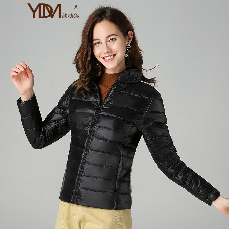 冬季轻薄白鸭绒羽绒服女短款超轻薄外套女轻奢休闲外套女原创品牌女装