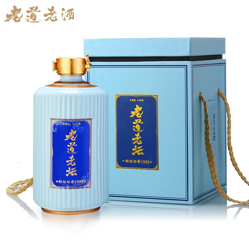 老道老封坛1988 3斤装53度茅台古镇酱香型白酒纯粮食原浆酒高粱白酒