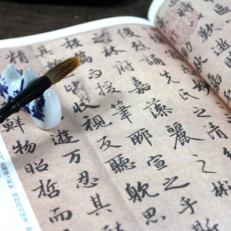 【教程+原贴+可平摊】陆柬之文赋 行书放大正版书法字帖历代碑帖 硬笔毛笔硬笔钢笔繁体字书籍
