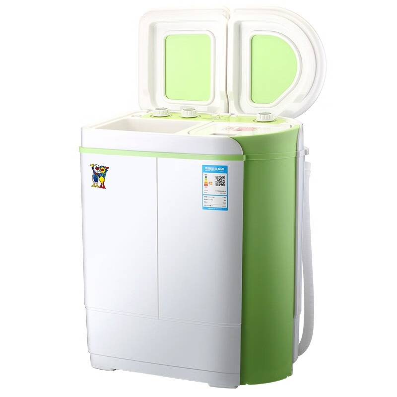 小鸭3.5公斤双缸小型半自动迷你洗衣机 婴儿小洗衣机 内衣裤洗衣机 家用宿舍洗脱一体XPB35-1626S
