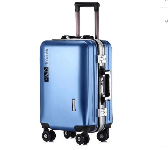 袋鼠【旗舰官网】袋鼠拉杆箱万向轮铝框箱行李箱男女商务20拉链款英寸