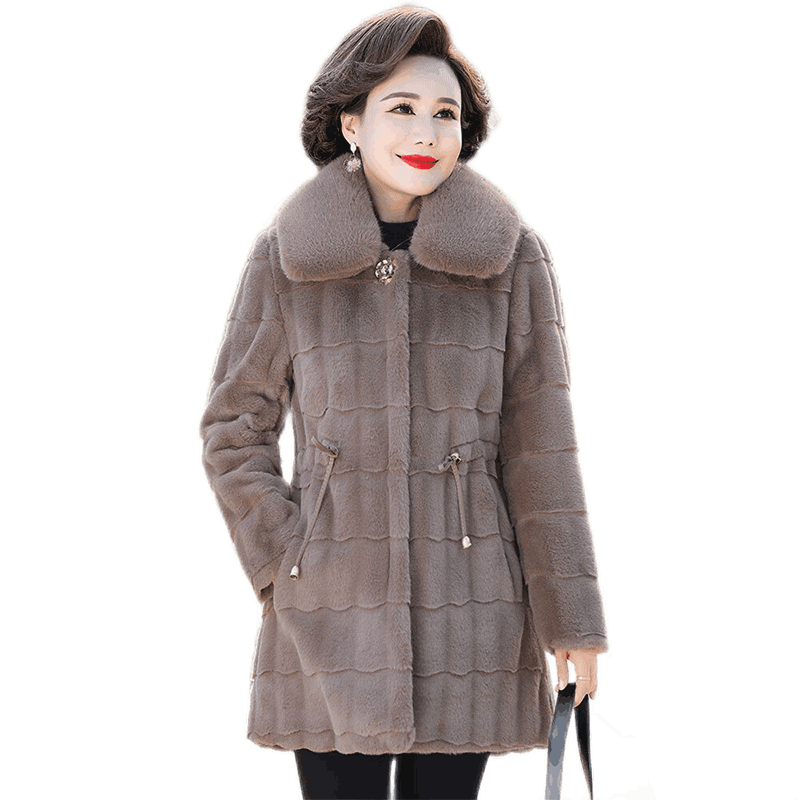 【称美】中老年女装冬装厚款外套价格走势及评价