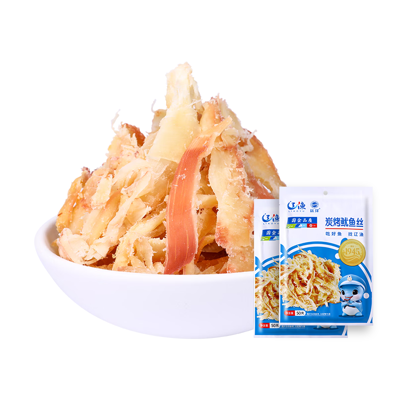 遠洋碳烤魷魚(yú)絲50g 手撕魷魚(yú)條大連特產(chǎn)海產(chǎn)零食學(xué)校辦公室小零食 碳烤魷魚(yú)絲1袋