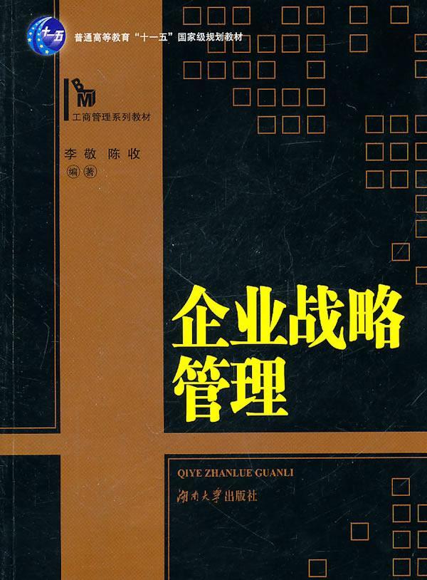 企业战略管理 李敬 管理 9787811139471