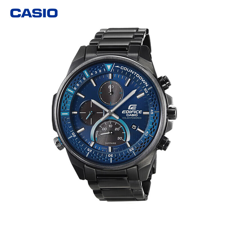 卡西欧(casio) edifice系列艾迪菲斯商务男表休闲防水太阳能手表男士