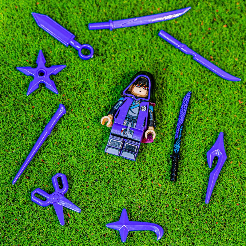 乐·高(le·go)刺客伍六七玄武国阿柒玩具第三方稀有小人仔积木国漫