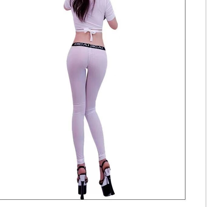 网禾(wanghe)夏天穿的超低腰牛仔裤女提臀心机裤运动瑜伽裤健身裤紧身