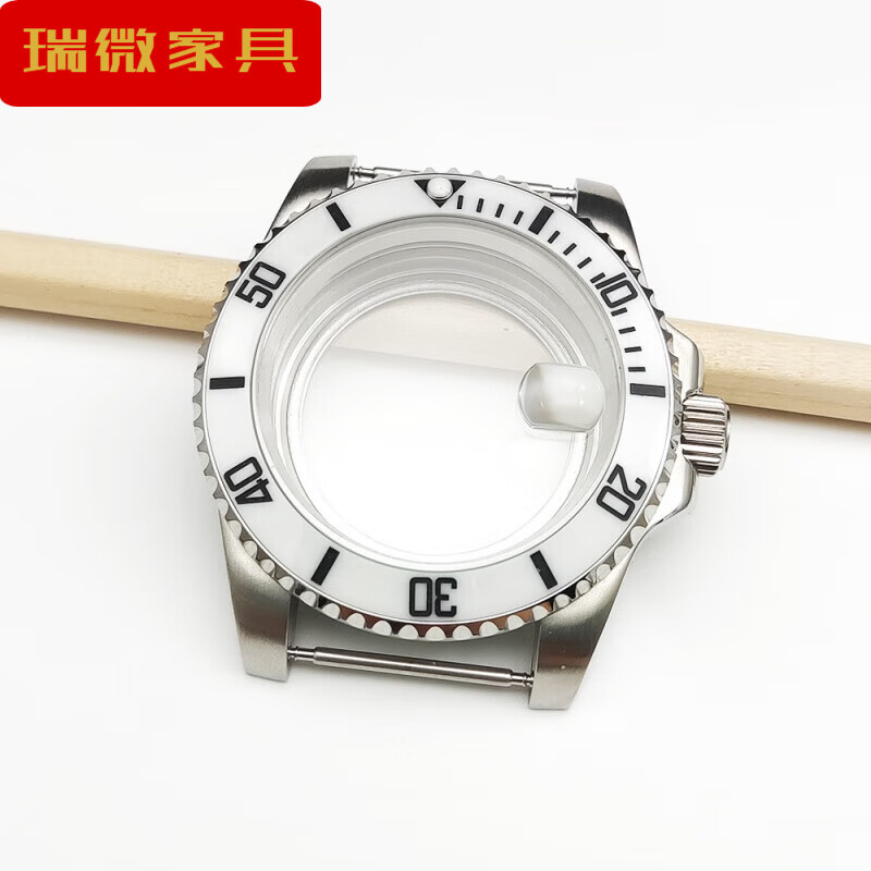 珠佩丽手表配件 男士手表表壳 精钢表壳 适用nh35/36机芯 透明底盖 2