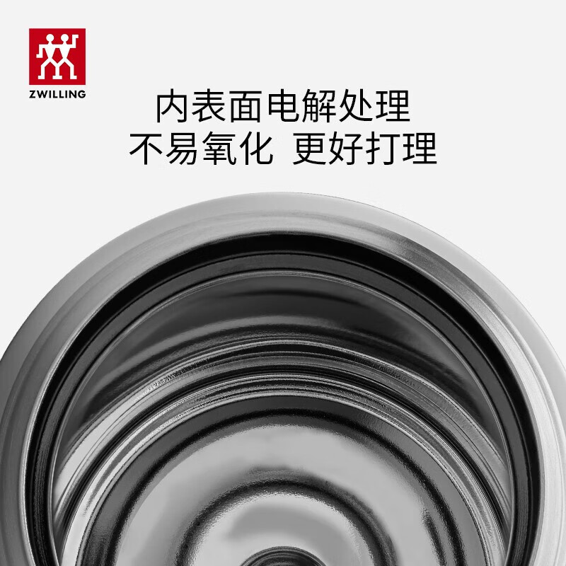 双立人（ZWILLING）水杯保温杯杯子真空茶漏杯大容量茶水分离杯保暖杯男士节日礼物 白色保温杯+玻璃杯310ml